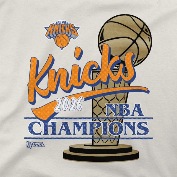 Футболка Unisex New York Knicks Stadium Essentials Cream 2026 NBA Finals Champions Entertainer Urban