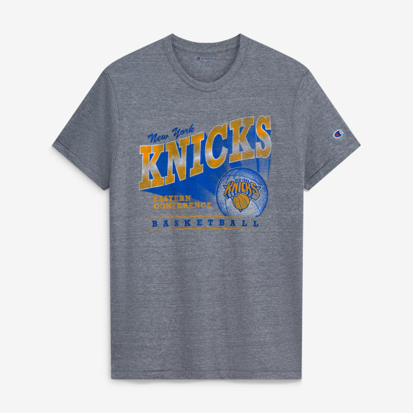 Футболка New York Knicks Champion Gray Shooting Tri-Blend