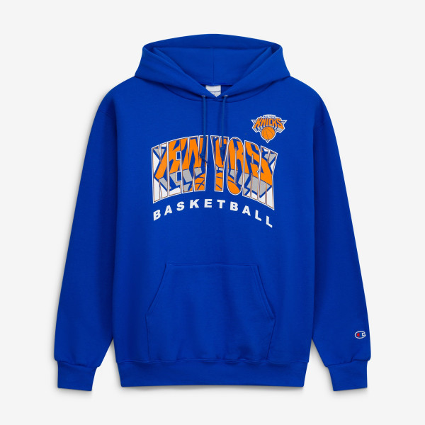 Толстовка New York Knicks Champion Royal Arch Logo Powerblend Fleece