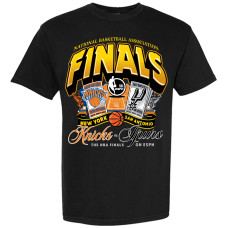 Футболка Unisex New York Knicks vs. San Antonio Spurs Black 2026 NBA Finals Matchup Tickets