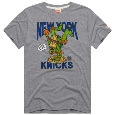 Футболка Unisex New York Knicks x Teenage Mutant Ninja Turtles Homage Gray Michelangelo Tri-Blend