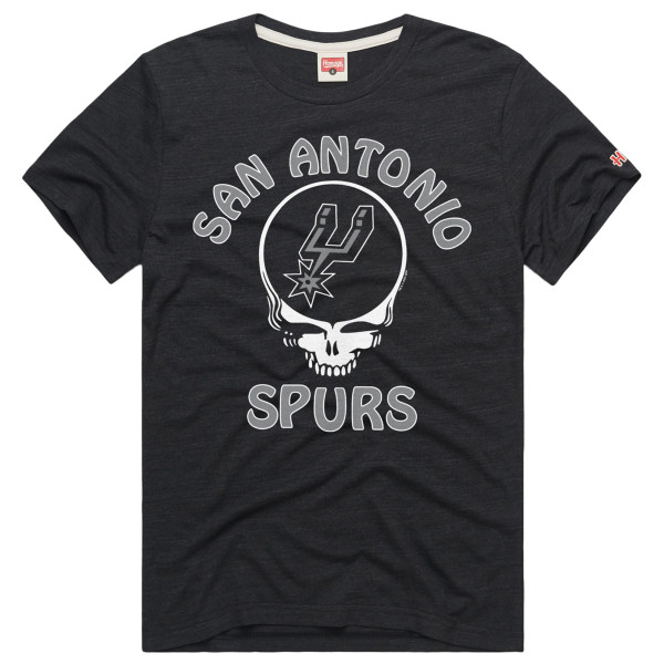 Футболка Unisex San Antonio Spurs x The Grateful Dead Homage Charcoal Tri-Blend