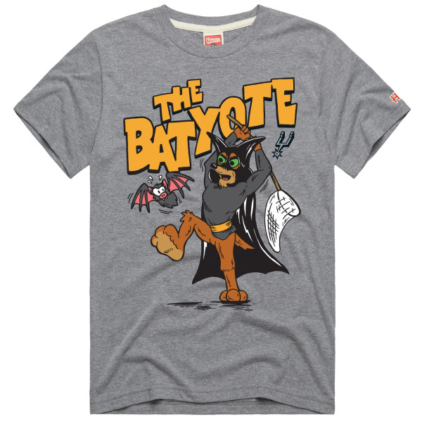 Футболка Unisex San Antonio Spurs Homage Gray The Batyote Tri-Blend