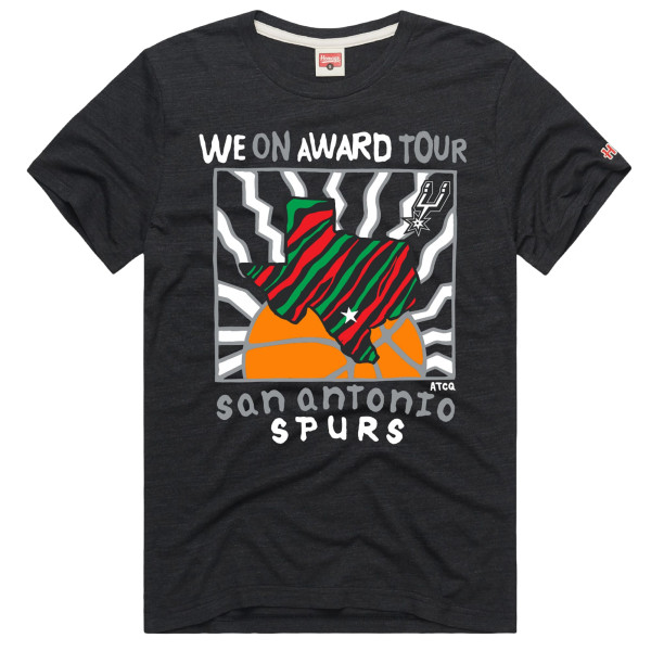 Футболка Unisex San Antonio Spurs x A Tribe Called Quest Homage Charcoal We On Award Tour Tri-Blend