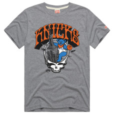 Футболка Unisex New York Knicks x The Grateful Dead Homage Gray Skull Tri-Blend