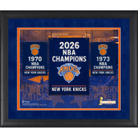 New York Knicks Fanatics Authentic 2026 NBA Finals Champions Framed 16 x 20 Championship Banners Collage