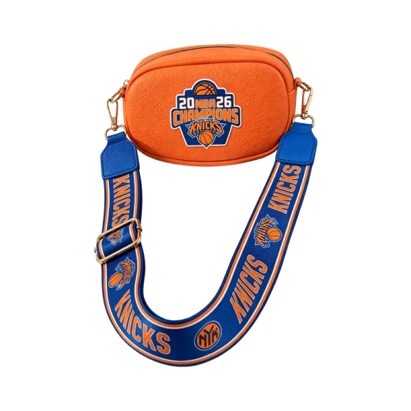 Женская New York Knicks Montana West Orange 2026 NBA Finals Champions Crossbody Bag