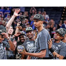 Фото Victor Wembanyama San Antonio Spurs Unsigned Fanatics Authentic 2026 Western Conference Finals Champions MVP