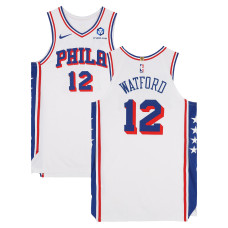 Игровая джерси Trendon Watford Philadelphia 76ers Fanatics Authentic #12 White Nike vs. Boston Celtics on April 28, 2026 - Size 50+6