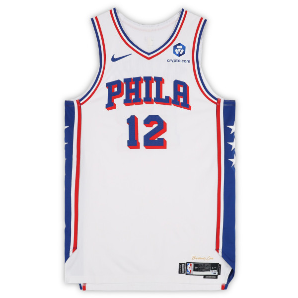 Игровая джерси Trendon Watford Philadelphia 76ers Fanatics Authentic #12 White Nike vs. Boston Celtics on April 28, 2026 - Size 50+6