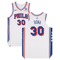 Игровая джерси Adem Bona Philadelphia 76ers Fanatics Authentic #30 White Nike vs. Boston Celtics on April 30, 2026 - Size 52+4