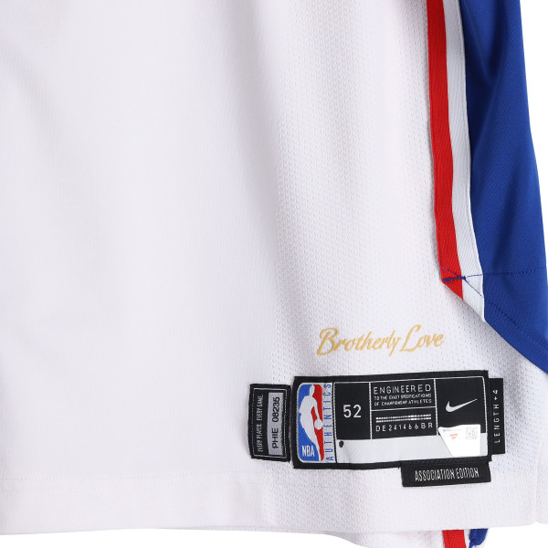 Игровая джерси Adem Bona Philadelphia 76ers Fanatics Authentic #30 White Nike vs. Boston Celtics on April 30, 2026 - Size 52+4