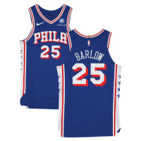 Игровая джерси Dominick Barlow Philadelphia 76ers Fanatics Authentic #25 Royal Nike vs. New York Knicks on May 4, 2026 - Size 48+4
