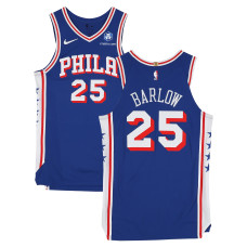 Игровая джерси Dominick Barlow Philadelphia 76ers Fanatics Authentic #25 Royal Nike vs. New York Knicks on May 4, 2026 - Size 48+4