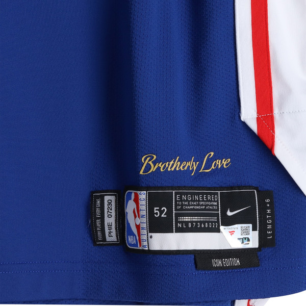 Игровая джерси Adem Bona Philadelphia 76ers Fanatics Authentic #30 Royal Nike vs. New York Knicks on May 4, 2026 - Size 52+6