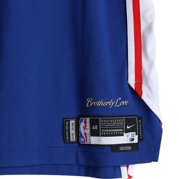 Игровая джерси Jabari Walker Philadelphia 76ers Fanatics Authentic #33 Royal Nike vs. New York Knicks on May 4, 2026 - Size 48+4