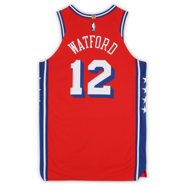 Игровая джерси Trendon Watford Philadelphia 76ers Fanatics Authentic #12 Red Jordan Brand vs. Cleveland Cavaliers on January 16, 2026 - Size 50+6