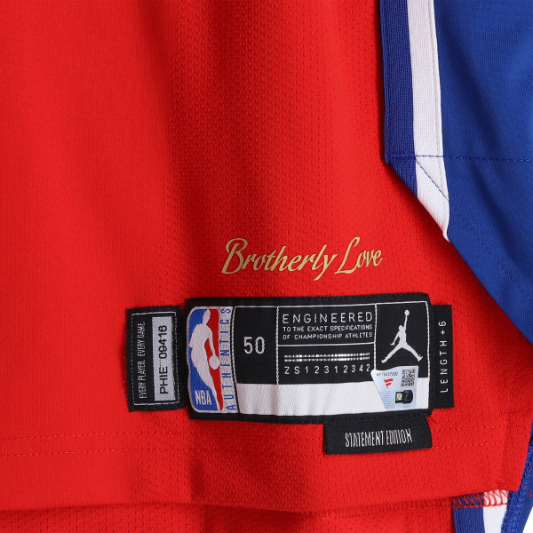 Игровая джерси Trendon Watford Philadelphia 76ers Fanatics Authentic #12 Red Jordan Brand vs. Cleveland Cavaliers on January 16, 2026 - Size 50+6