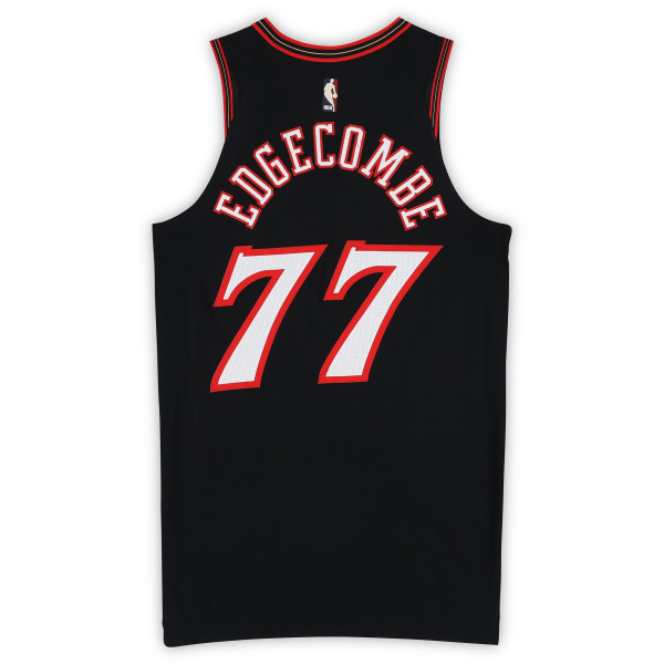 Игровая джерси VJ Edgecombe Philadelphia 76ers Fanatics Authentic #77 Black Hardwood Classic vs. Milwaukee Bucks on April 12, 2026 - Size 46+4