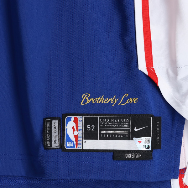 Joel Embiid Philadelphia 76ers Fanatics Authentic -Issued #21 Royal Nike Jersey from the 2025-26 NBA Season - Size 52+4