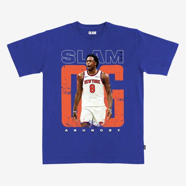 Футболка Unisex New York Knicks OG Anunoby SLAM Blue