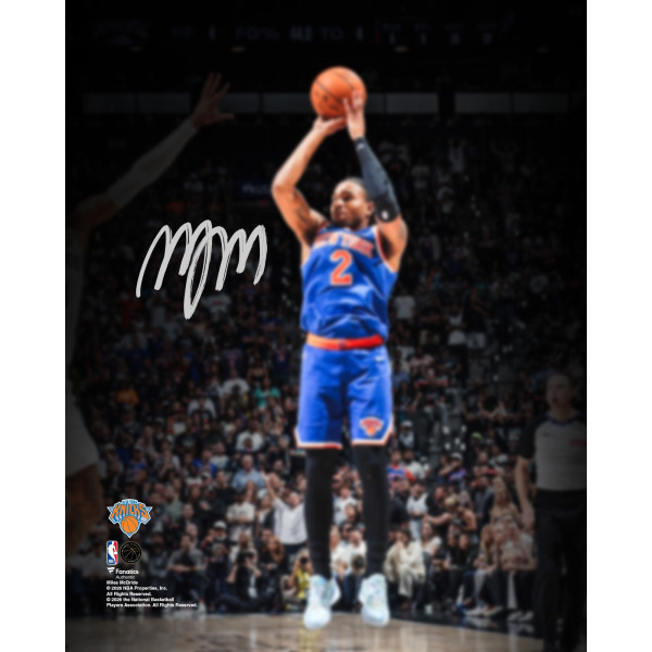 Фото с автографом Miles McBride New York Knicks Fanatics Authentic 2026 NBA Finals Champions 8 x 10 Action Spotlight