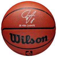 Мяч с автографом OG Anunoby New York Knicks Fanatics Authentic 2026 NBA Finals Champions Wilson Authentic Series Indoor/Outdoor with 26 NBA Champs' Inscription