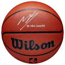 Мяч с автографом Mikal Bridges New York Knicks Fanatics Authentic 2026 NBA Finals Champions Wilson Authentic Series Indoor/Outdoor with 26 NBA Champs' Inscription