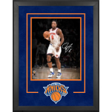 Фото с автографом OG Anunoby New York Knicks Fanatics Authentic 2026 NBA Finals Champions Deluxe Framed 16 x 20 Action Spotlight