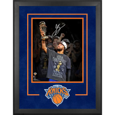 Фото с автографом Jalen Brunson New York Knicks Fanatics Authentic 2026 NBA Finals Champions Deluxe Framed 16 x 20 Action Spotlight