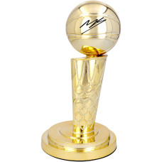 Mikal Bridges New York Knicks Autographed Fanatics Authentic 2026 NBA Finals Champions 12 Larry O'Brien Replica Trophy