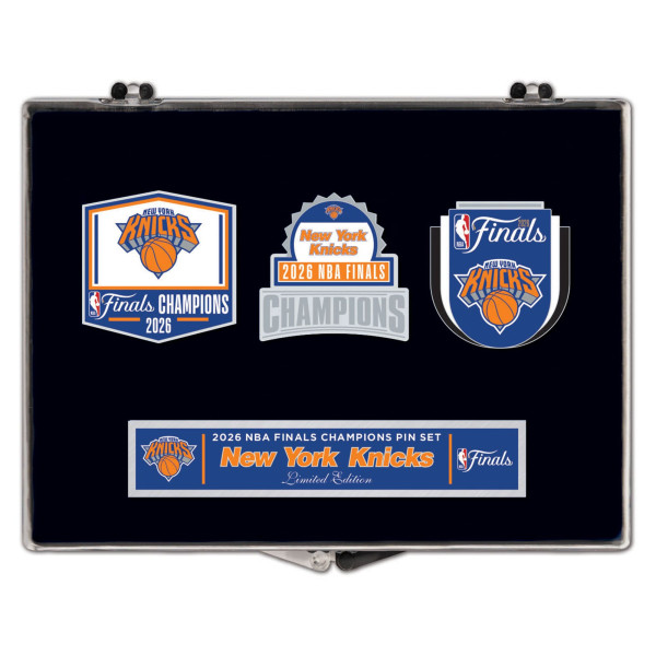 New York Knicks WinCraft 2026 NBA Finals Champions Three-Piece Collector Pin Set