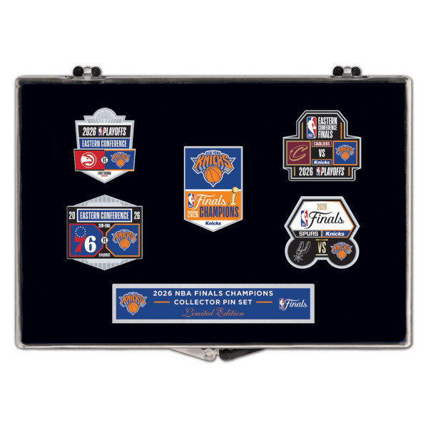 New York Knicks WinCraft 2026 NBA Finals Champions Five-Piece Collector Pin Set