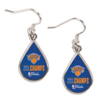 Серьги New York Knicks WinCraft 2026 NBA Finals Champions Tear Drop