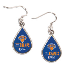 Серьги New York Knicks WinCraft 2026 NBA Finals Champions Tear Drop