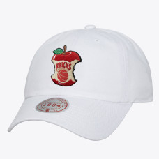 Бейсболка New York Knicks Mitchell & Ness White Apple Bite 1904 Adjustable Dad