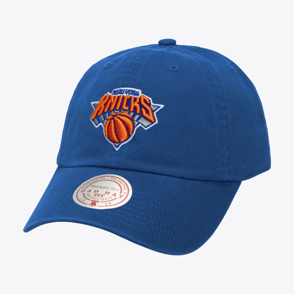 Бейсболка New York Knicks Mitchell & Ness Blue Basic Dad