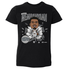Детская San Antonio Spurs Victor Wembanyama 500 Level Black Retro Caricature T-Shirt