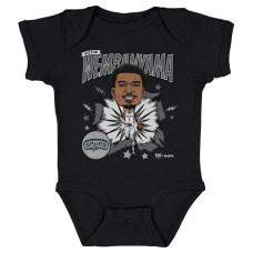 Детская San Antonio Spurs Victor Wembanyama 500 Level Black Retro Caricature Bodysuit