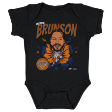 Детская New York Knicks Jalen Brunson 500 Level Black Retro Caricature Bodysuit