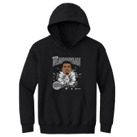 Подростковая San Antonio Spurs Victor Wembanyama 500 Level Black Retro Caricature Hoodie