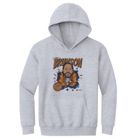 Подростковая New York Knicks Jalen Brunson 500 Level Gray Retro Caricature Hoodie