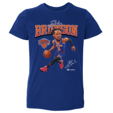Детская New York Knicks Jalen Brunson 500 Level Blue T-Shirt