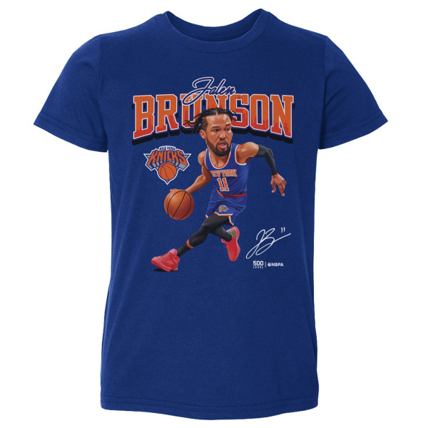 Детская New York Knicks Jalen Brunson 500 Level Blue T-Shirt