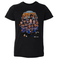 Детская New York Knicks 500 Level Black 2026 Playoffs Team Caricature T-Shirt