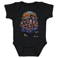 Детская New York Knicks 500 Level Black 2026 Playoffs Team Caricature Bodysuit