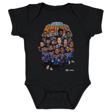 Детская New York Knicks 500 Level Black 2026 Playoffs Team Caricature Bodysuit