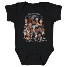 Детская San Antonio Spurs 500 Level Black 2026 Playoffs Team Caricature Bodysuit