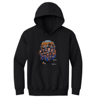 Подростковая New York Knicks 500 Level Black 2026 Playoffs Team Caricature Hoodie