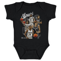 Детская San Antonio Spurs 500 Level Black Starting 5 Bodysuit